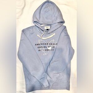 American Eagle Outfitters Light Blue Hoodie